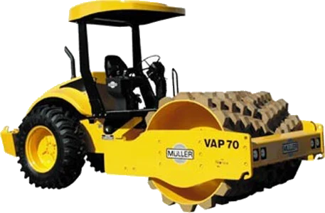 Rolo Compactador Muller VAP70 — Liso / Pé de Carneiro
